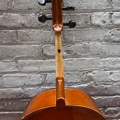 Palatino VC-450 1/2 Size Handcrafted Cello w/ Gig Bag – Repaired Cracks – Used Good image 13