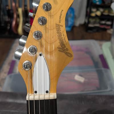 Harmony Silhouette Flame Maple Top 2020 - Transparent Red with Dimarzio pickups image 3