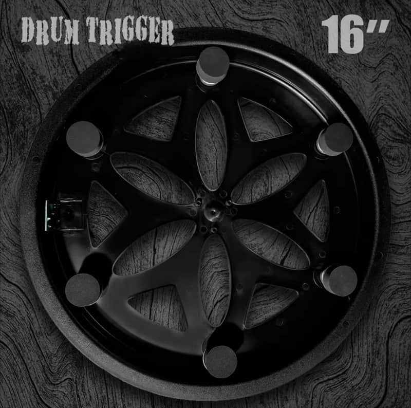 16” 6 Trigger Electronic Plate Tray w Rim Zone for Roland Alesis Acoustic Drum image 1