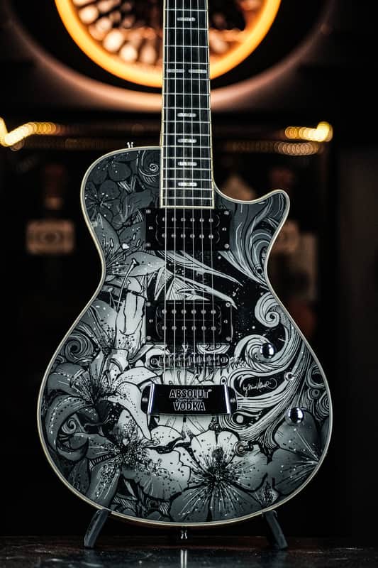 2010 Hagström Ultra Swede Absolut Vodka Rock Edition Ltd. by Nina Volmer image 1