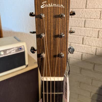 Eastman E20OM Thermo-Cure Acoustic Guitar w/Case - Natural (Serial #M2522893) image 5