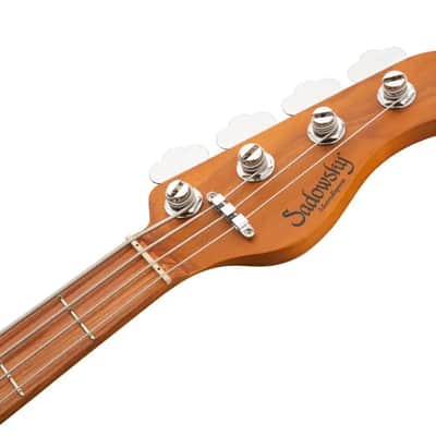 Sadowsky MetroExpress 21-Fret Vintage J/J Bass, Morado Fingerboard, 4-String - Solid Champagne Metallic High Polish image 7