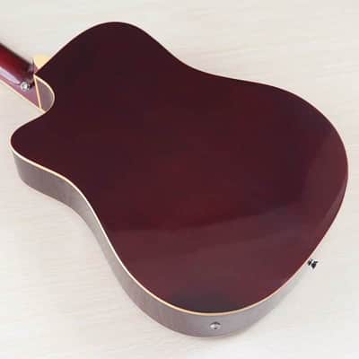Custom 12 String Acoustic Electric Guitar, Spruce Sapele Body, Mahogany Neck image 6