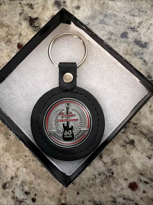 Fender 60th Anniversary Keychain In Box 2014 image 1