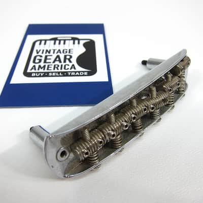 Vintage Fender Jaguar Jazzmaster Bridge 1962-1968 Clean Authentic Vintage Part with Saddles & Screws image 2