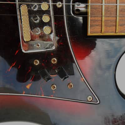 Norma EG 405-2 Guitar, 1960's, Japan, 2 Gold Foil Pu's, Cool Body Shape, Excellent Condition image 6