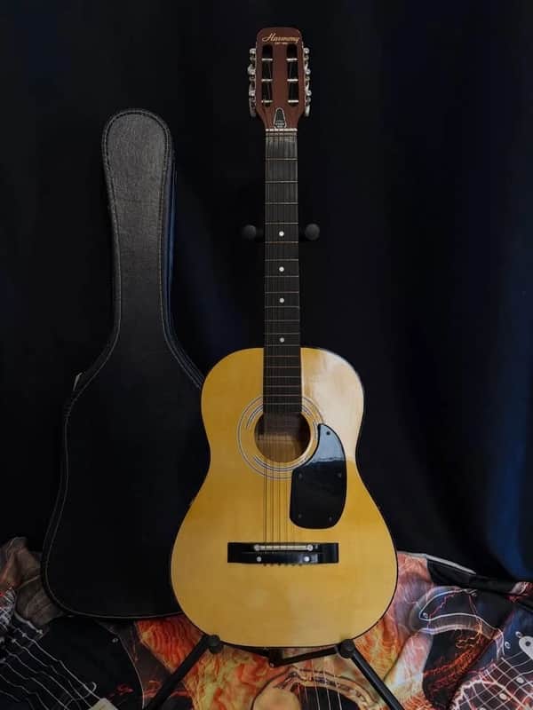 Harmony H5422 1970s Vintage Parlor Acoustic Guitar image 1