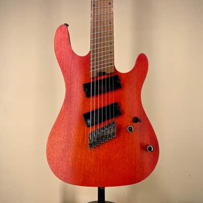 Cort KX307MS Multi-Scale 7-String - Open Pore Mahogany - Roasted Maple Neck image 1