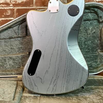 Deimel Guitar Works Firestar Custom 2020 Silver/ Filled Black Pores & Neck, New (Authorized Dealer) image 8
