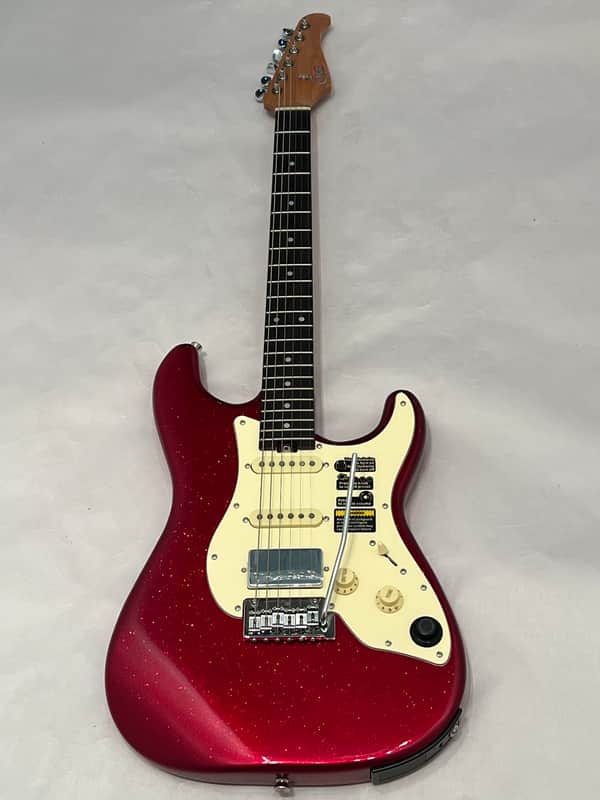 Mooer GTRS S801 H/S/S Intelligent Electric Guitar Candy Apple Red Sparkle  Built in Effects System, Loop Drum Machine, 12 Hours Battery Life image 1