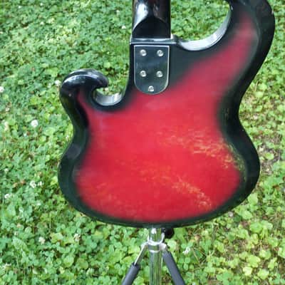 Sekova 12 string electric cherry sunburst 1960's sunburst image 7