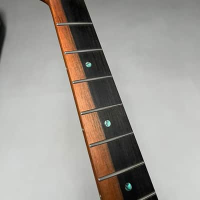 AAAAA Tele Ebony Fretboard Roasted flame Maple Electric Guitar Neck Radius 12inch Round stainless steel 22 frets hole 10mm Radius: 12 inches image 3