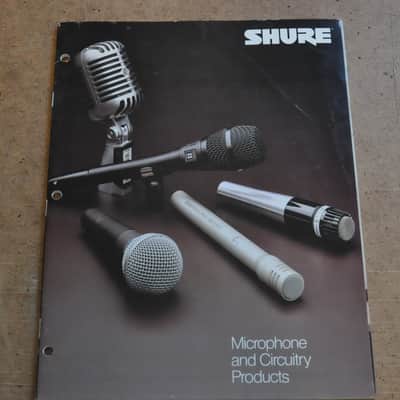 Shure Microphones and Circuitry Products vintage catalog booklet brochure. 1982 image 1