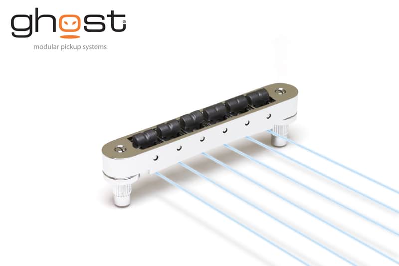 Graph Tech PN-8843-N0 Ghost Loaded ResoMax NV 4mm Tune-O-Matic Guitar Bridge w/ Piezo Pickups image 1