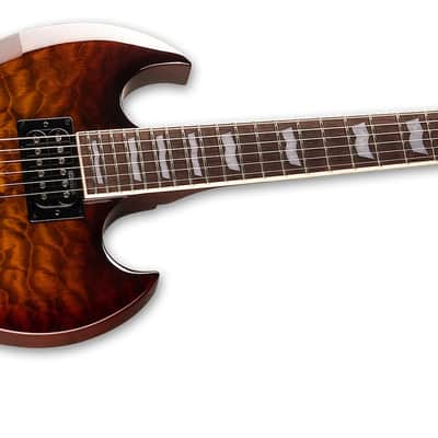 NEW 2023 ESP LTD Viper-256 - Dark Brown Sunburst image 3