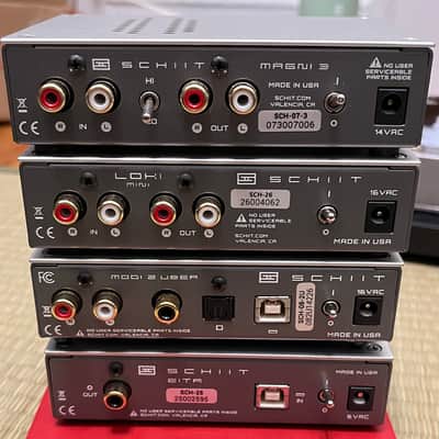 Schiit Eitr/Modi 2U/Loki/Magni 3 Stack Headphone Amp + DAC + EQ + USB-SPDIF Converter - Silver image 2