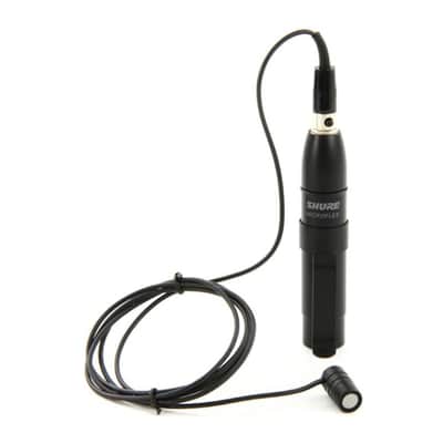 Shure Cardioid Condenser Lavalier Wired Microphone with In-Line Preamplifier image 1