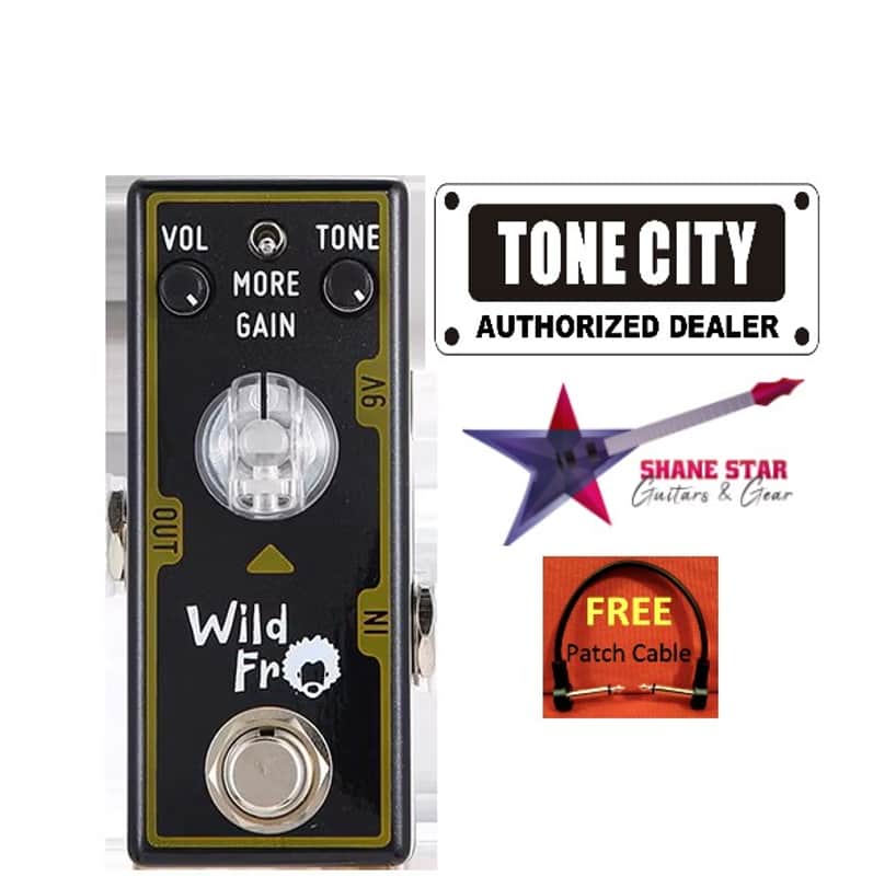 Tone City Wild Fro Rabea Massaad Signature Pedal Aggressive-Sounding Sizzling Modern Distortion! image 1