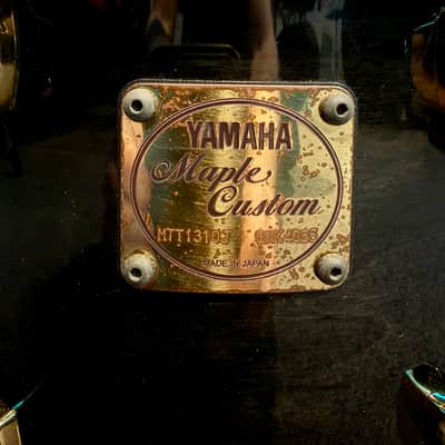 Yamaha Maple Custom Tom 10"x8" - Transparent Black // Black Maple image 2