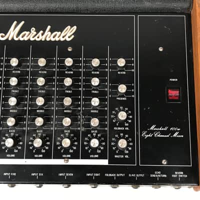 Marshall Mixer 8 1978 (Vintage Mixer/100W Amp Head) image 3
