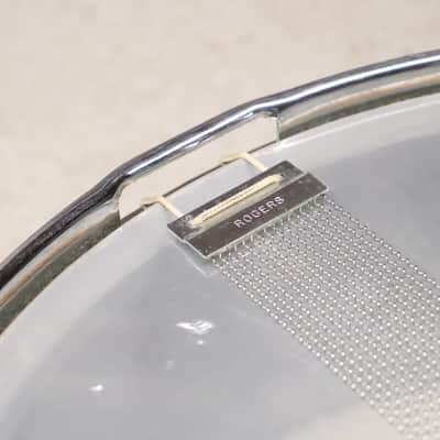 Rogers 5x14" Luxor Snare Drum Vintage 1960's Blue Sparkle Cleveland image 14