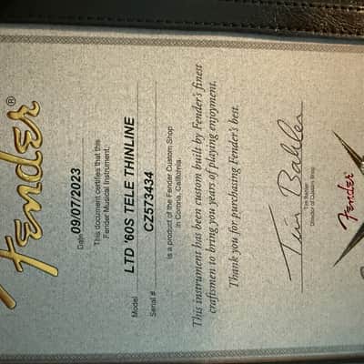 Fender Custom Shop Telecaster thinline journeyman 60’s relic natural limited edition image 6