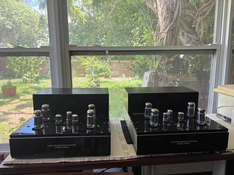 74% off retail: Doshi Jhor 90-watt tube monoblock amps compatible with EL34, 6550 and KT88