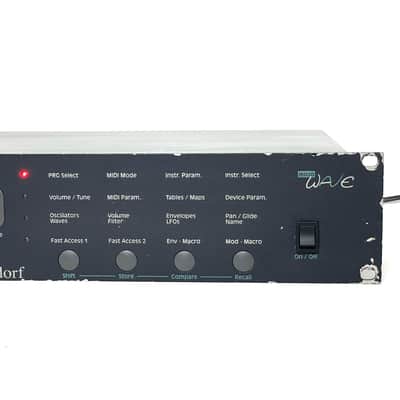 Waldorf Microwave Rackmount Wavetable Synthesizer 1989 - Blue 110V Made in Germany Worldwide Shipment image 4