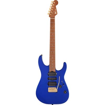 Immagine Charvel Pro-Mod DK24 HSH 2PT CM Electric Guitar, Caramelized Maple Fingerboard, Mystic Blue - 10
