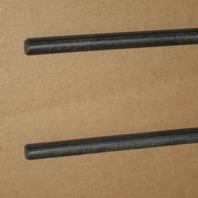 one pair new old stock Gambal Manufacturing GPHR1 (UG13GPHR1) Percussive Keyboard Mallets (for xylophones and glockenspiels) 1 & 1/8" Brown Medium Nylon Flat Ball (oval) Heads with Black Synthetic Shafts (with original packaging) from 1990s to early 2000s image 10