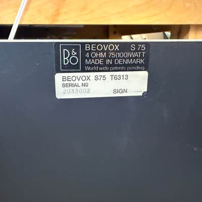 Vintage Bang & Olufsen Beovox S75 Type 6313 Rosewood Speakers; Tested SEE VIDEO image 14
