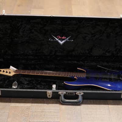 2003 Fender Custom Shop Showmaster Neck Thru Electric Guitar Birdseye Blue Quilt + OHSC image 21