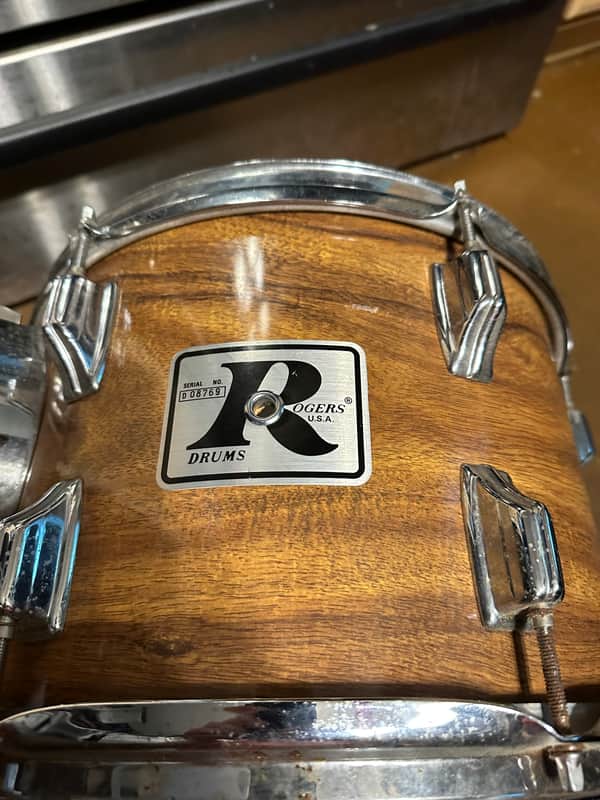 Rogers Big r drum Tom 70s - Wood grain image 1