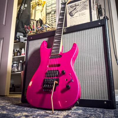 JTal Guitars Modded Charvel 475 1989-91 Custom Pearl Hot Pink Relic image 1
