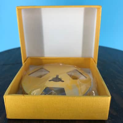 Burlington Recording 1/4" x 2.5" Heavy Duty GOLD Trident Metal Reel in Gold Box -3 Windage Holes image 2