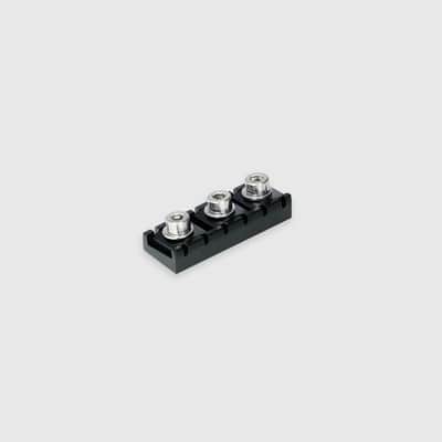 Tremoline FT36T-R2-BS Stainless Steel double locking tremolo + R2 (41.4mm) Locking Nut, Black image 7