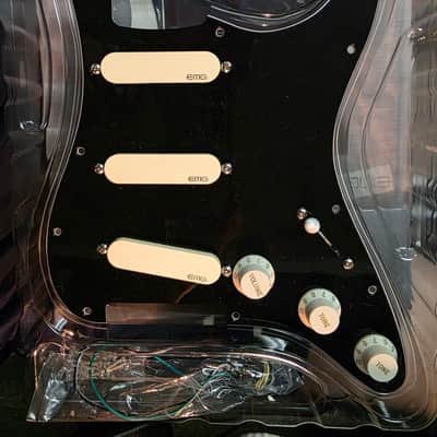 EMG DG20 David Gilmour Pre-Wired Loaded Strat Pickguard 2010s - Limited Edition Eclipse image 1