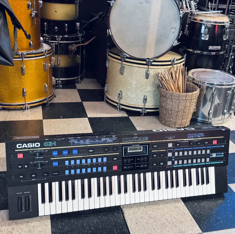 Casio CZ-1 61-Key Synthesizer 1986 Black image 1