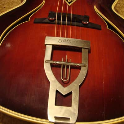 Hofner 464S 1956 Red Sunburst image 2