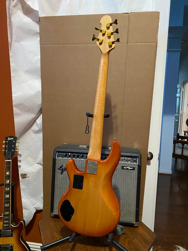 1996/97 Yamaha BBG5a - 5 string Bass - Amber Burst | Reverb