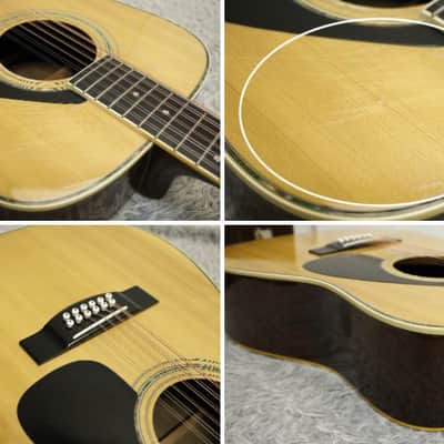Vintage 1980's made Orange Label Yamaha  FG12-350 12strings Acoustic Guitar  Made in Japan image 6
