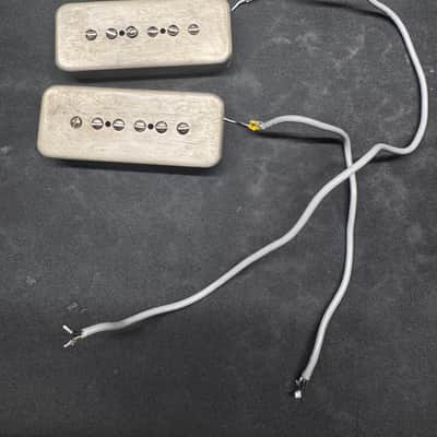 Lindy Fralin Hum-Cancelling P90 Noiseless Set - Aged Raw Nickel image 1