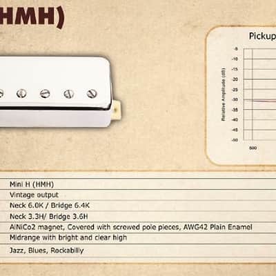 Artec "Vintage Authentic" Hollow Classic Alnico 2 Mini Bridge Humbucker image 6