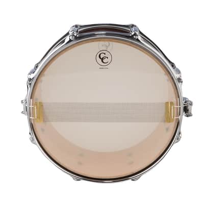 C&C Drum Company Player Date II 6.5x14 Snare Drum - Brown Mahogany Stain image 7