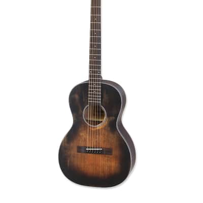 Aria 131DP 100 Series Delta Player Parlor Spruce Top Mahogany Neck 6-String Acoustic Guitar image 4