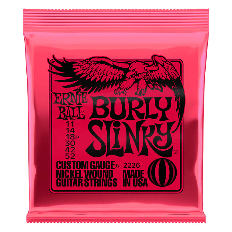 Ernie Ball 2226 Nickel Wound Burly Slinky Guitar Strings (11-52) image 1