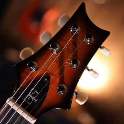 PRS DGT 10-Top Electric Guitar with Bird Inlays Tri Color Sunburst Korina Back, Flamed Maple Neck, Zirocote Fretboard 8394 image 12