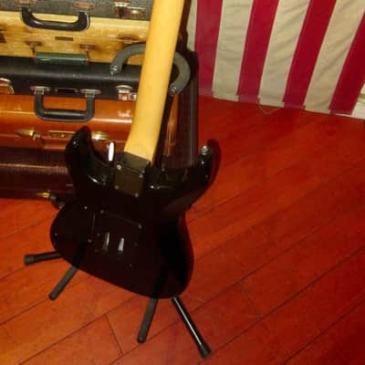 ~1987 Fernandes Super Strat w/ Reverse Headstock Black image 7