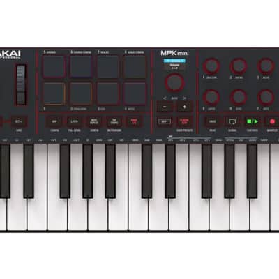 Akai MPK Mini IV Black USB MIDI Keyboard Controller with MPC Pads and Knobs image 2