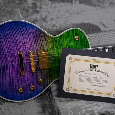ESP Original Series Custom Shop Eclipse CTM FM Flame Maple Top in Purple Green Gradation 2025 w/OHSC image 11